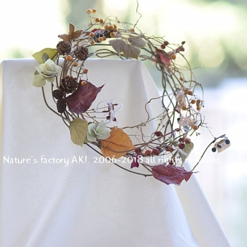 Autumn Wreath」自然素材リースE185 リース Nature's 工房 -晶- 通販