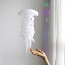 BIGサイズ クラゲのモビール [ White ] 〜 BIG size Jellyfish mobile 〜 2枚目の画像