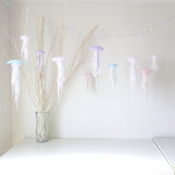[Seasonal limited]  Jellyfish mobile white set 第6張的照片