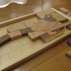 木製パズル(山鳥)大 3枚目の画像