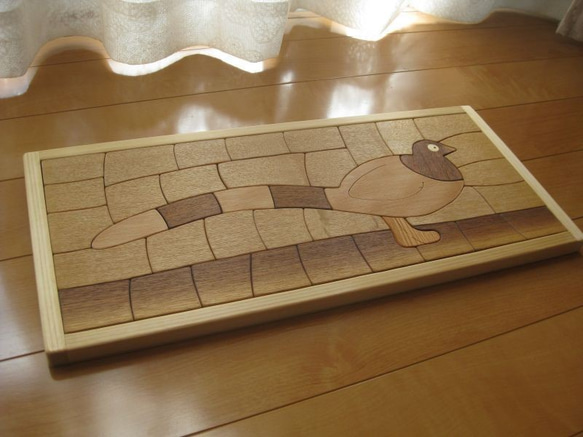 木製パズル(山鳥)大 4枚目の画像