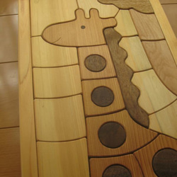 木製パズル(きりん)大 4枚目の画像