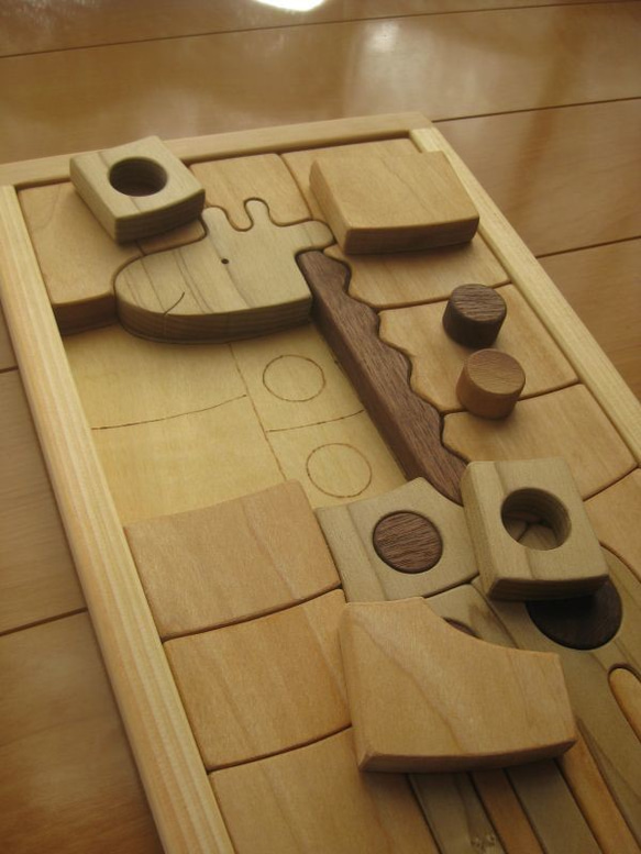 木製パズル(きりん) 2枚目の画像