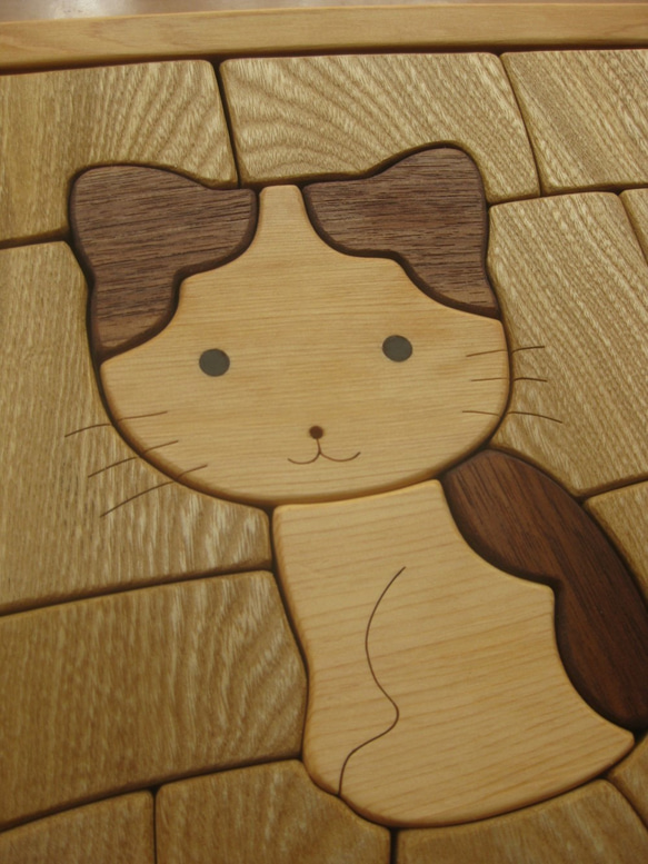 木製パズル(ねこ) 5枚目の画像