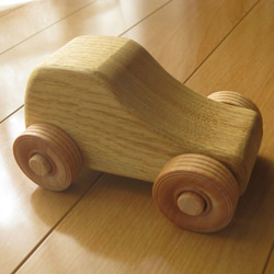 木のおもちゃ(車)(栗の木) 4枚目の画像