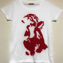 Angel's sitting...① white T / size S 1枚目の画像