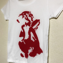 Angel's sitting...① white T / size S 2枚目の画像