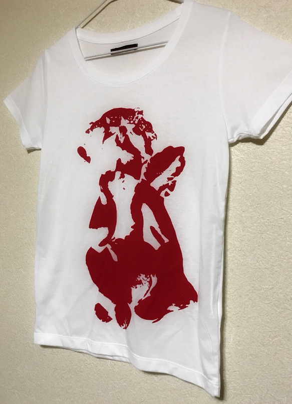 Angel's sitting...① white T / size S 2枚目の画像