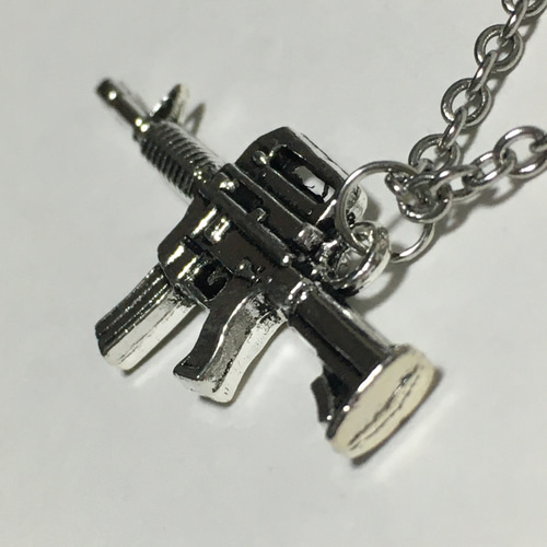 phenomenon　ライフル型ネックレス　シルバー 985.銃、ライフルのネックレス、銀古美シルバー ネックレス