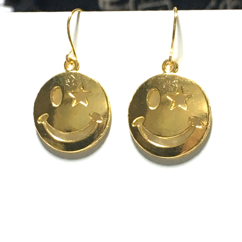 Kaoちゃん専用♡♡no.199 ピアス イヤリング ピアス スマイル 10金 10k ニコちゃん k10 レディース プレゼント