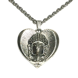 889.魅惑のブッダ、ハート大仏のネックレス 3枚目の画像