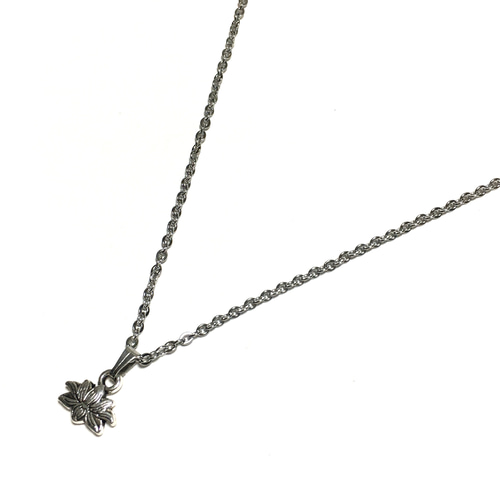 928.裏面に梵字のあるとても小さなミニ蓮華のネックレス ネックレス