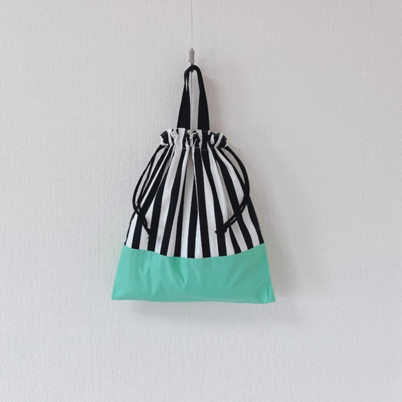 きれいグリーン☆持ち手付き体操着 1枚目の画像