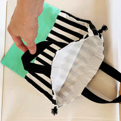 きれいグリーン☆持ち手付き体操着 3枚目の画像