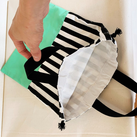 きれいグリーン☆持ち手付き体操着 3枚目の画像