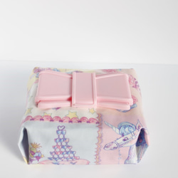 出産祝いに♡ラミネートおしりふきケース ベビーピンク フタ完全固定 3枚目の画像