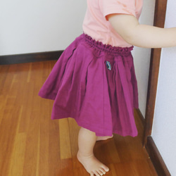 ボリューミィふんわりガーゼのキュロットスカート 2枚目の画像