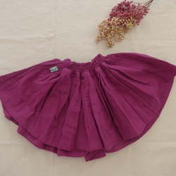 ボリューミィふんわりガーゼのキュロットスカート 4枚目の画像