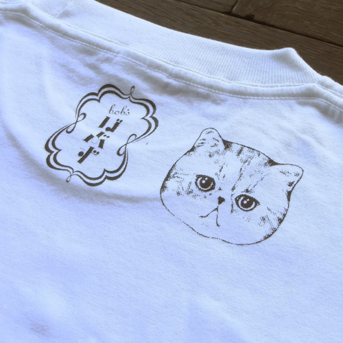きのこねこTシャツ【白】 Tシャツ ぼぶず 通販 6850368｜Creema(クリーマ)