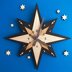 掛け時計「煌めき星」 3枚目の画像