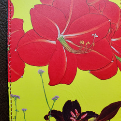 E08-1孤挺.百合繽紛色風格證件夾.悠遊卡夾   天然皮革 第2張的照片