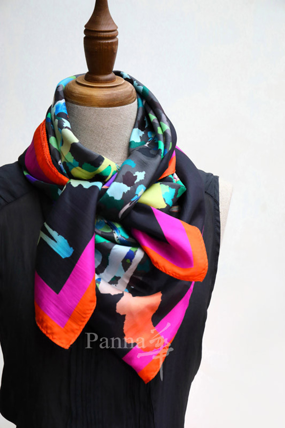 新品 サウジアラビアパビリオン シルクスカーフ ステッカーセット