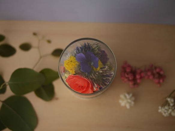 バラとスミレのボタニカルなインテリア雑貨 3枚目の画像