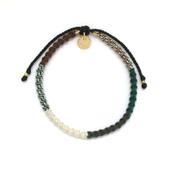 男性にもおすすめ◎】Check Patterned ミサンガブレスレット/ Military