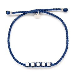 Brass Beads Bracelet/Blue(Gold&silver) 真鍮ビーズブレスレット 3枚目の画像