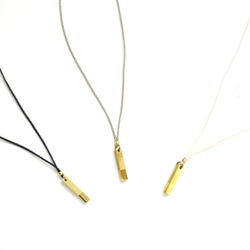 【ペアアクセにおすすめ】《niruc×KnottWorks》Brass Plate Necklace / 3color 10枚目の画像