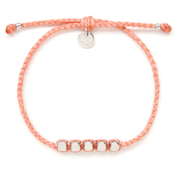 BrassBeadsBracelet/CoralPink(Gold&Silver) 真鍮ビーズブレスレット 3枚目の画像