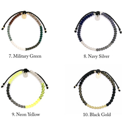 【ペアブレスレットSet】Check Patterned Bracelets&Gift Set [ペアアクセサリー] 5枚目の画像