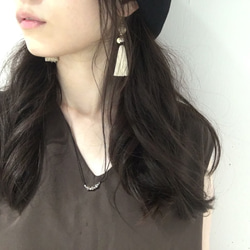 2WAY Brass Beadsネックレス/Black(Gold&Silver)真鍮ビーズネックレス 5枚目の画像