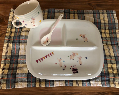 お名前入れ無料♡ブタさんランチプレートセット（単品購入可能です 