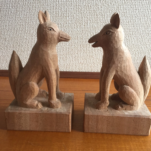 神棚【稲荷神狐】狐像 縁起物・商売繁盛グッズの神狐 / 巳様一覧