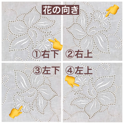 Creema限定•夏マスク•大きなゆりの刺繍でおしゃれに 3枚目の画像