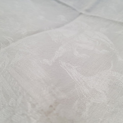 フランスアンティーク　モノグラム手刺繍HF ダマスク織リネンクロス 5枚目の画像