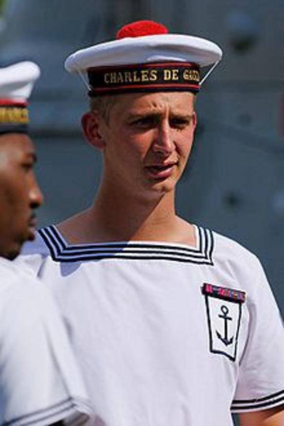 フランスヴィンテージ　水兵さんのユニフォーム／トップス 7枚目の画像