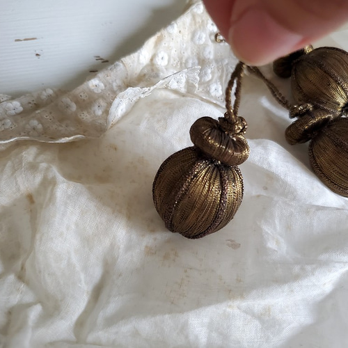 フランスアンティーク パスマントリー 飾りひも Pendeloque その他素材