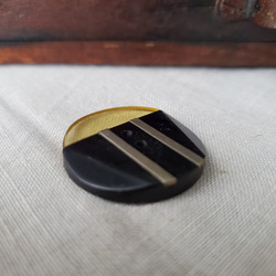 フランス 1910-1930年 アールデコ ガラリット＆ベークライトボタン 27mm 2枚目の画像