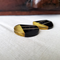 フランス 1910-1930年 アールデコ ガラリット＆ベークライトボタン 27mm 7枚目の画像