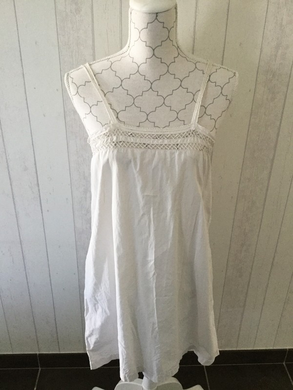 フランスアンティーク　コットン　キャミワンピース