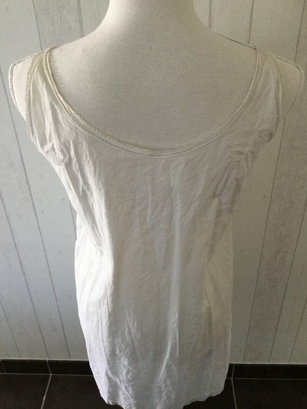 フランスアンティーク　コットン　キャミワンピース