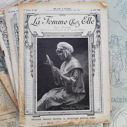 フランスアンティーク女性誌 La Femme Chez Elle 1916 Juin 1枚目の画像