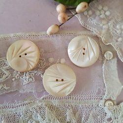 フランスアンティーク 布花ブーケ 白 チャーム Mon Atelier