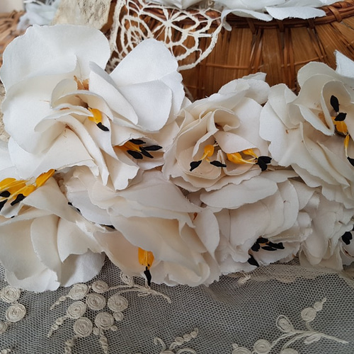 A アンティーク 布花 ブーケ