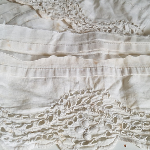 フランスアンティーク風　レース　大判　カットワークレース フランスアンティーク風 レース 大判 カットワークレース