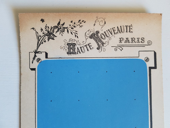 フランスアンティーク　未使用ボタンシート HAUTE NOUVEAUTÉ PARIS 2枚目の画像