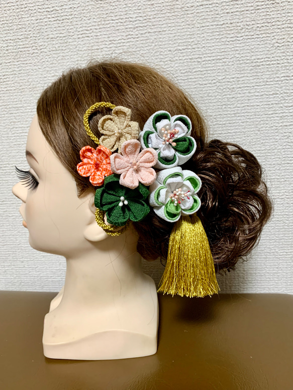 今 話題 の 人気 商品 結婚式 成人式 つまみ細工 髪飾り 前撮り 通販 葉月 かんざし 和装・和小物
