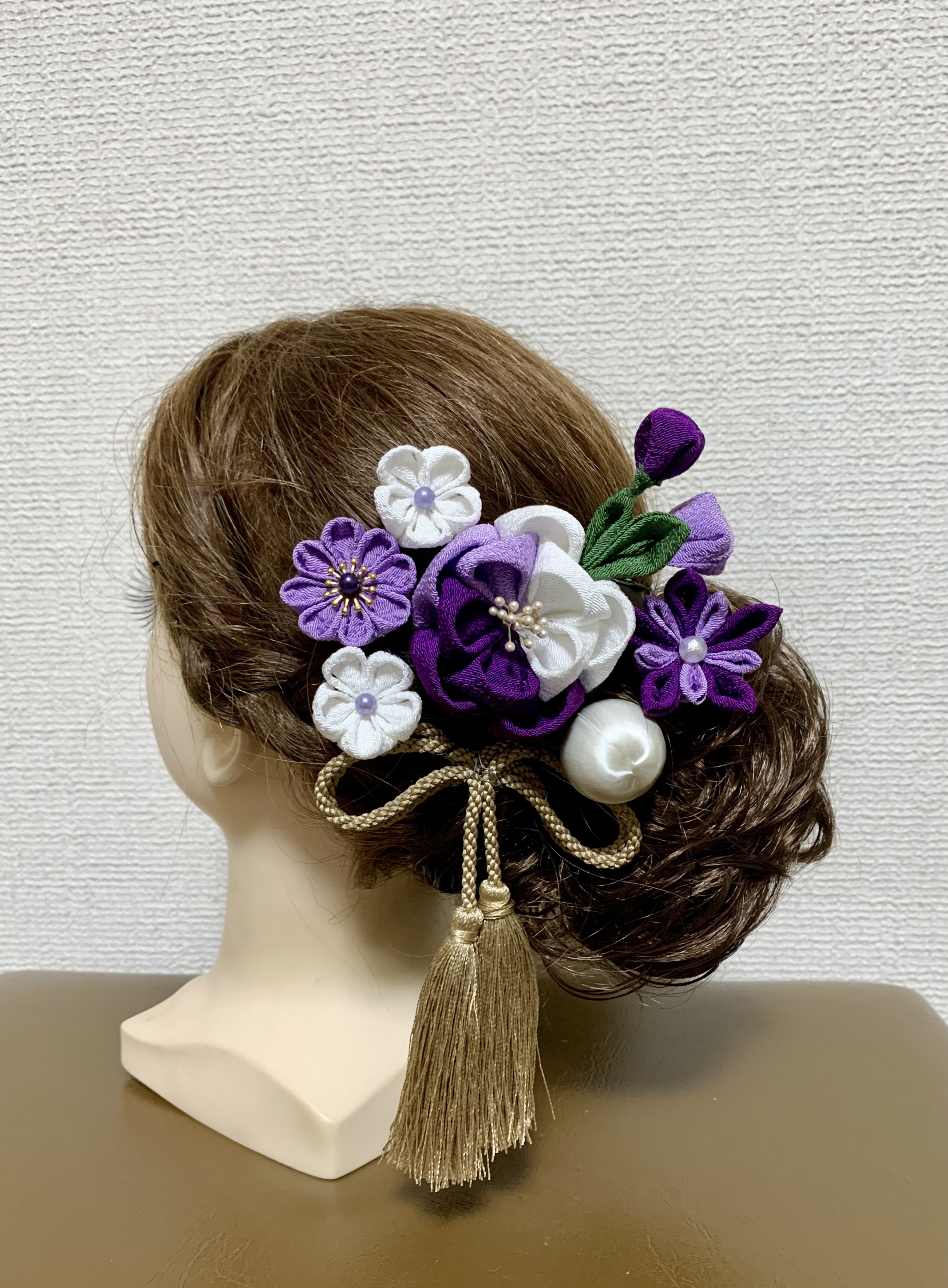 髪飾り つまみ細工 成人式 結婚式 前撮り